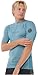 Rip Curl 2025 Mens Dawn Patrol Perf Short Sleeve Rash Vest 14BMRV - Storm Blue Mens Size - XS