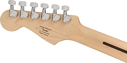 Fender Stratocaster Ht, White Pickguard - Transparent Blue Bundle With Frontman 10G Amplifier, Instrument Cable, Gig Bag, Tuner, Strap, Picks, And Austin Bazaar Instructional Dvd #TOP6