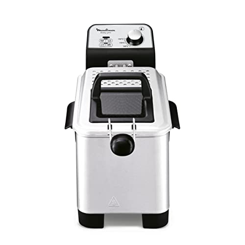Moulinex Easy Pro Premium AM338070 Semi-professionele olie-friteuse, 3 l, ondergedompelde weerstand, temperatuurregeling, demonteerbaar, eenvoudige bewaking, druppelpositie, Easy Pro Premium AM338070 - Afbeelding 3