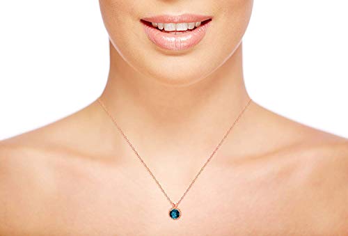 10K Rose Gold 6mm Round Rope Frame Rabbit Ear 18" Rope Chain Necklace2