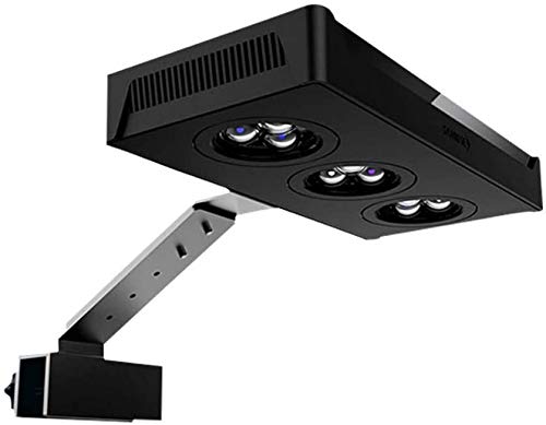 GZD Luz de Acuario LED, iluminación de Agua Salada 30W, 10 Niveles de atenuación de Nivel, para el Acuario de Arrecife de Coral de Agua Salada