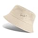 Vancavoo Fischerhüte Damen Bucket Hat Baumwolle Sonnenhut Reversibel Fischerhut Faltbarer Anglerhut für Frauen und Herren,56-58cm,D-Beige