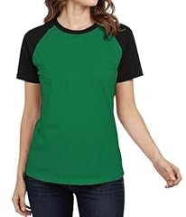 Green & Black - Short Sleeve Raglan Women