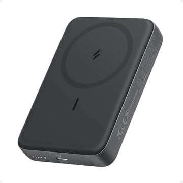 Anker Zolo Power Bank magnetico, caricatore portatile wireless compatto e resistente da 10.000 mAh, con ricarica rapida fino a 30 W, per iPhone serie 16/15/14, AirPods e altri dispositivi.