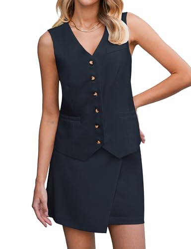 luvamia Womens Suits 2 Piece Set Skirt Blazer Skirt Outfits