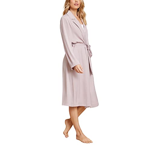 Image of Barefoot Dreams CozyChic Ultra Lite Tipped Ribbed Short Robe