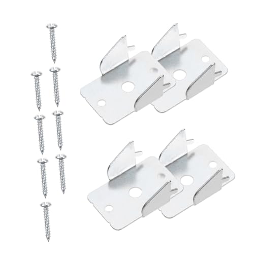 BESTOYARD 4juegos Soporte para Barra de Cortina de Hierro Resistente para Montaje Pared y Techo Ganchos y Colgadores Accesorios para Cortinas para Dormitorio y Sala de Estar