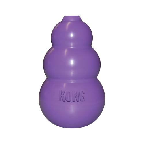 KONG Dog Toy Kitty Treat Dispenser Gatto Giocattolo, Gomma, Malva, 1 unità (Confezione da 1)