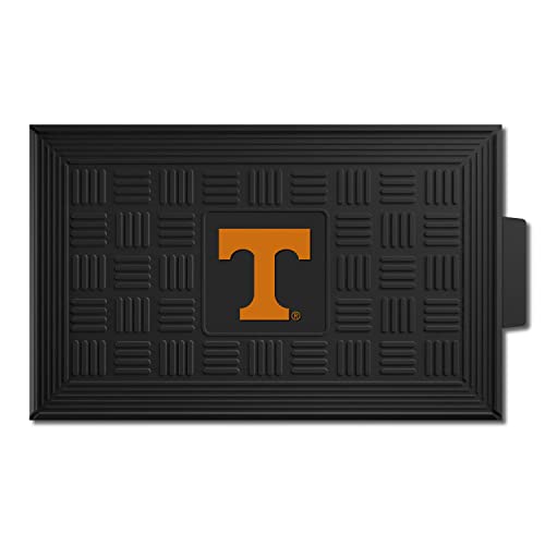 FANMATS 11383 Tennessee Volunteers Heavy Duty Vinyl Medallion Outdoor Door Mat - 19.5in. x 31in.