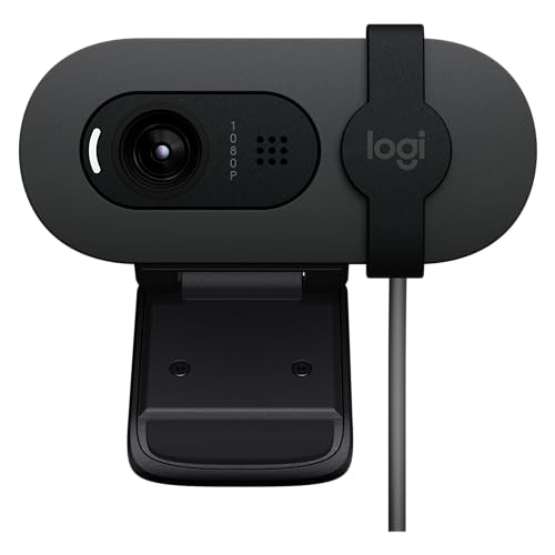 Brio 100 Full HD per riunioni e streaming & MK120 Combo Tastiera e Mouse con Filo per Windows, Mouse Ottico Cablato - Webcam - Immagine 1