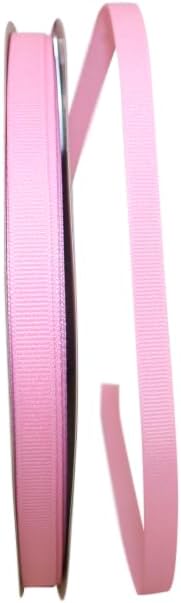 Reliant Ribbon Grosgrain Texture Ribbon, 3/8 Inch X 100 Yards, Pink