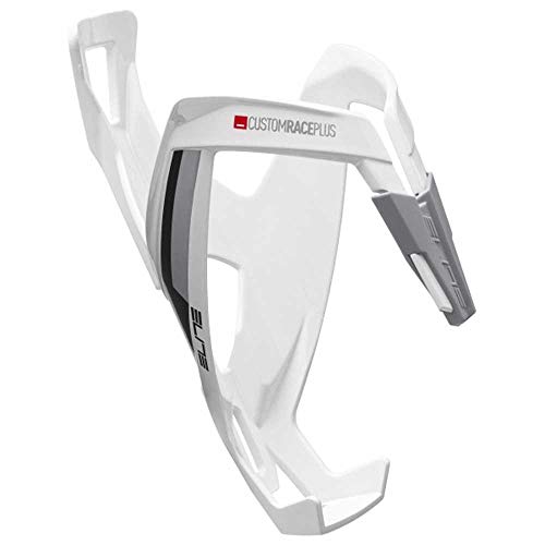 Elite Custom Race Plus Bottle Cage, White/Black