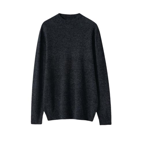 Dcvmvmn Men's Autumn/Winter Solid Wool Half High Collar Solid Color Pullover Casual Soft Loose Breathable Sweater