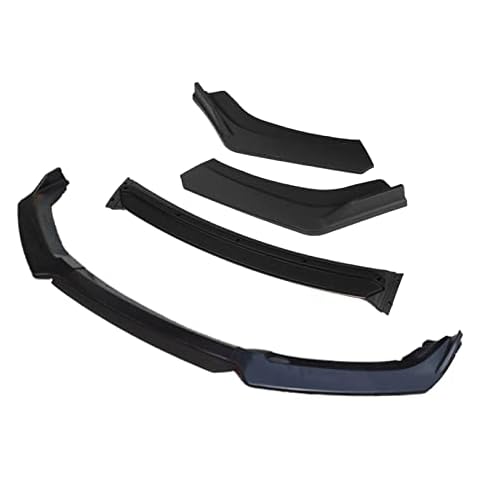 LOPPEYA 3pieces Car Front Bumper Lip Glossy Splitter Diffuser Body Kit Spoiler Bright Fit For Fiat Tipo Egea 2015-2020 Black (Color : 4pcs+Black) Cover