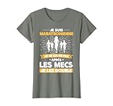 Marathonienne Citation Humour Course à Pied Running T-Shirt