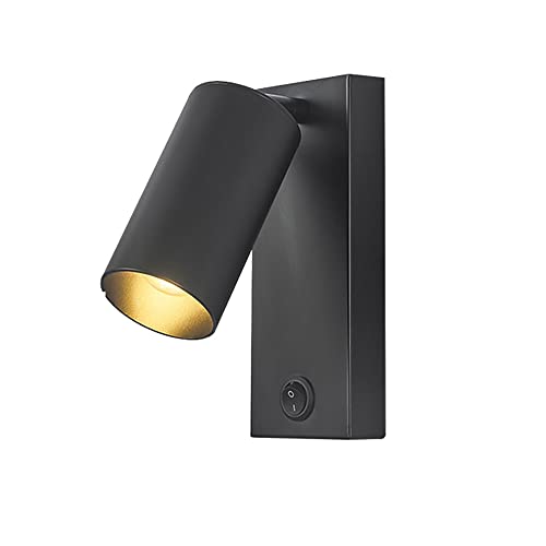 YKSJDFH Luz de Lectura giratoria de 350 °, Accesorio de iluminación, lámpara de Pared para cabecera, lámpara de Pared para cabecera, Interruptor de botón, luz montada en la Pared Cover