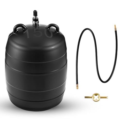 Image of Glooglitter 6 Inch Inflatable Pipe Plug Sewer Test Plug Rubber Plumbing Test Balloon Ball for Sewage Pipeline Inspection (with 39.37 Rubber Extension Hose)