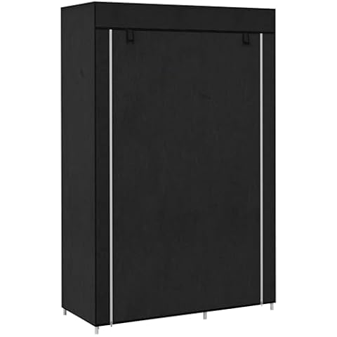 HOMCOM Portable Fabric Wardrobe with Shelves Cover
