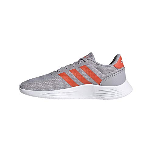 adidas K Lite Racer 2.0 Grey/Solarred Running Shoes (FW2541)2