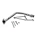 MMG Exhaust System Muffler for GY6 125cc 150cc 4 Stroke Scooters (Black Finish)