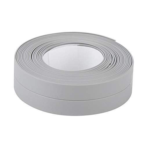 Image of TOPINCN PVC Door Bottom Seal Strip, Self-Adhesive Weather Stripping, 3.2M Length, Gray, Available in 22mm and 38mm Width