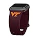 Affinity Bands Virginia Tech Hokies Silicone Sport Band compatible with Apple Watch (38/40/41mm Maroon)