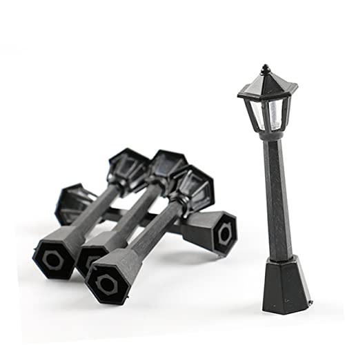 VICASKY 3 Pçs Decoração De Mesa Rústica Para Mesa De Mini Poste De Luz DIY Luzes De Rua Em Miniatura