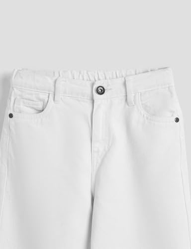 Image of Amazon Brand - Symbol Girls Cotton Wide Leg Fit Jeans | Casual Denim | Age 6-14 Years
