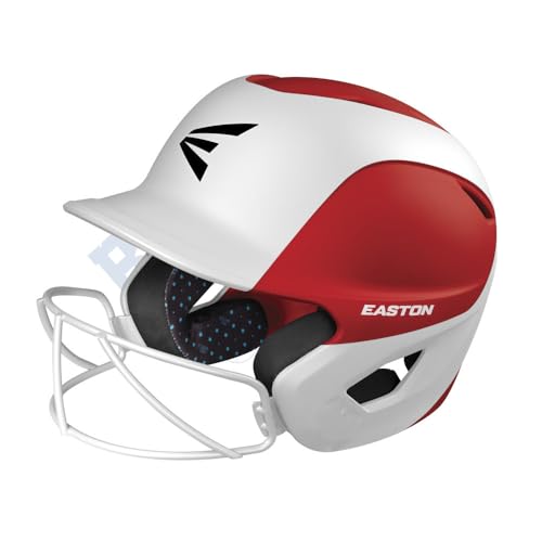 Easton | GHOST Softball Batting Helmet | Two-Tone Matt Red/White | Large/XLarge