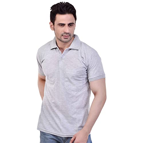 Image of SMAN Men's Polo T-Shirt Regular Fit Half Sleeve Multi Color Combo Pack of 2