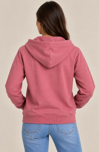 Image of SANE ORIGINALS Women's Cotton Blend Fleece Zip Up Hoodie Sweatshirt, Warm Winter Full Zip Jacket with Kangaroo Pockets