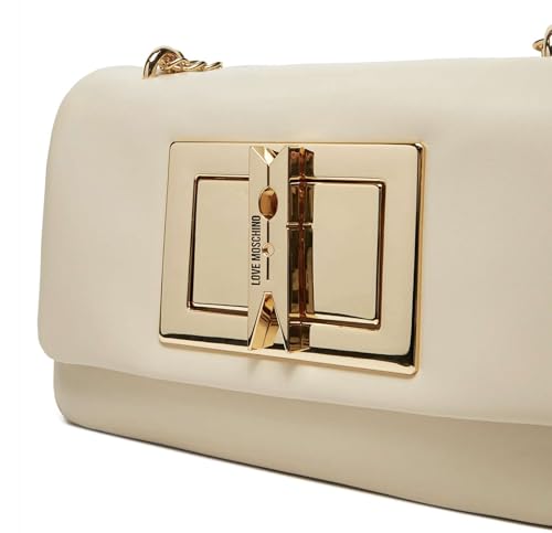 Moschino Borsa Donna Love a Spalla/Tracolla in ecopelle avorio BS25MO48 JC4164PP1MLM01102