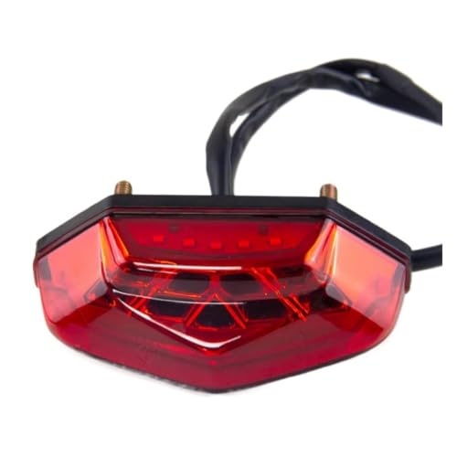 Feu de signalisation diurne moto LED 12V et feu de stop arrière universel rouge