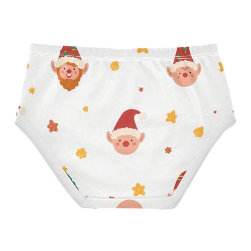 Girls' Cotton Panties Toddler Cotton Underwear for Girls Christmas Elves2