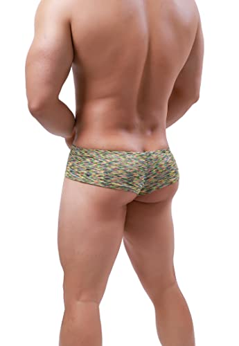 iKingsky Men's Colorful Cheeky Boxer Briefs Sexy Brazilian Back Mens Underwear Quick-dry Mini Cheek Thong Under Panties3