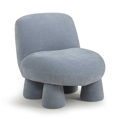 Sillón Chenille Plegable Azul miniatura 1