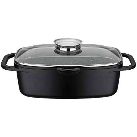 GSW 410182 Universalbräter Gourmet Granit 33x21cm, Aluminium, Glas, schwarz Cover