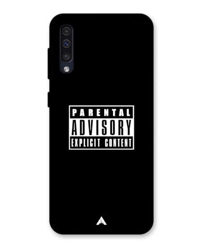 Image of Premium Explicit Case for Samsung Galaxy A50 Soft-Touch Metal TPU Back Cover, Shockproof, Designer, Aesthetic Mobile Phone Case (Glossy Finish)