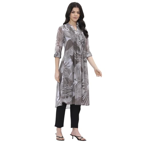 Image of BIBA Women Polyester A Line Printed Kurta