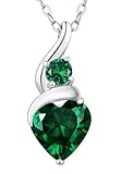 LOUISA SECRET Infinity Heart Necklaces for Women 925 Sterling Silver/Stainless steel Birthstone Pendant,Jewellery Gifts for Women/Wife/Her Anniversary Birthday