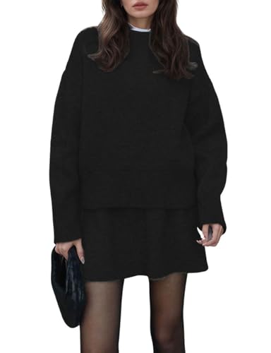 CHARTOU Women Sweater Skirt Sets 2 Pieces Outfits...