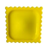 Löffel-Pad in Keksform, Silikon-Isolationslöffel-Pad, niedlicher Glasuntersetzer, quadratische Löffelmatte, Cartoon-Löffel-Pad für Küche (gelb)