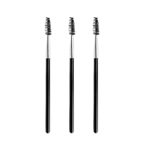 Quacc 3 Stück Wimpernbürsten Set Schwarz