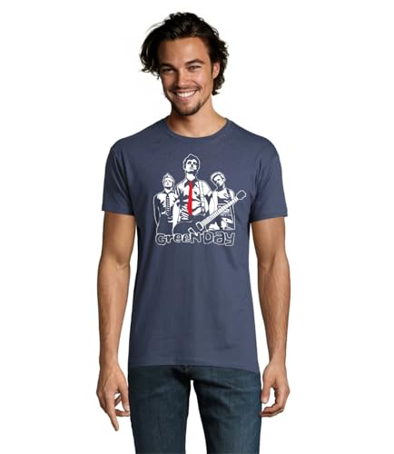 Camiseta Green Day Grupo Rock (L, Denin)