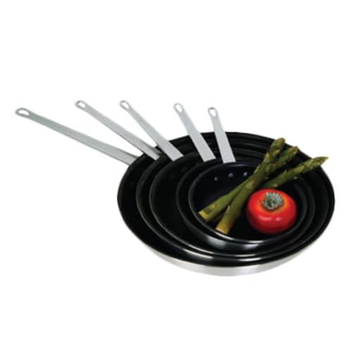ALFPEX005C Fry Pan 14 Dia 3 5 mm Thick Without lid Reinforced Non-Stick Coating Riveted Handle Aluminum Alloy