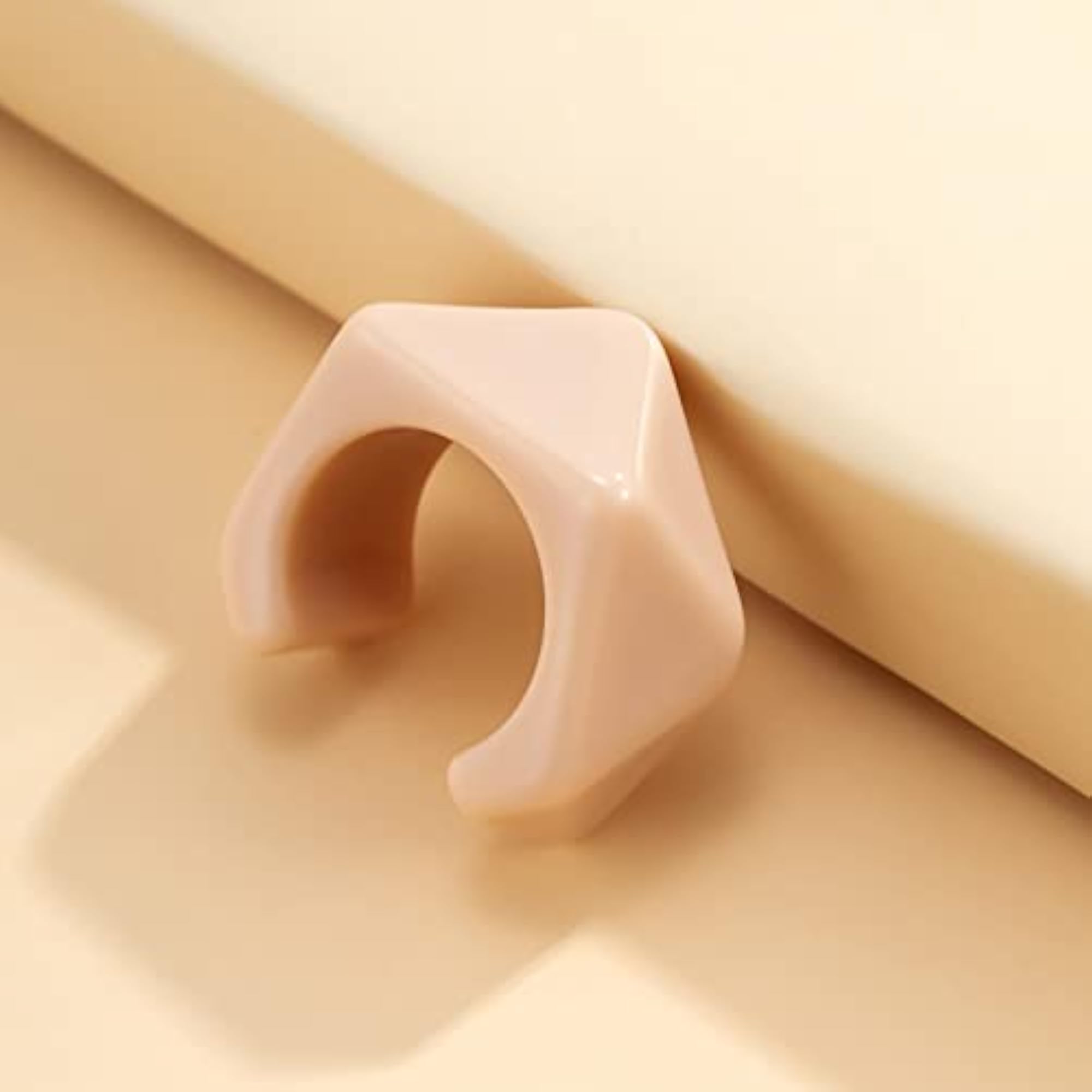 Women's Resin Open Classic Stackable Finger Ring, Elegant
