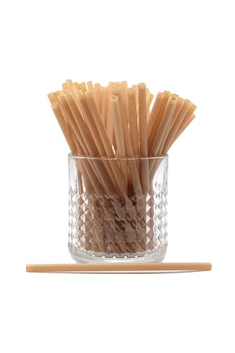 Trinkhalme aus Pflanzenfaser, 100 % biologisch abbaubar und kompostierbar, umweltfreundlich, geschmacksneutral, angenehme Textur, beständig bis 90 °C, ideal für heiße und kalte Getränke (1000, 6 mm x Trinkhalme aus Pflanzenfaser, 100 % biologisch abbaubar und kompostierbar, umweltfreundlich, geschmacksneutral, angenehme Textur, beständig bis 90 °C, ideal für heiße und kalte Getränke (1000, 6 mm x