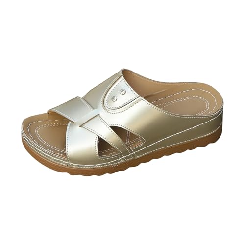Genérico Sandalias Blancas Mujer Chanclas Cómoda Mode Zapatos de Verano Elegantes Transpirable Zapatos Sandalias Para Viaje para Playa