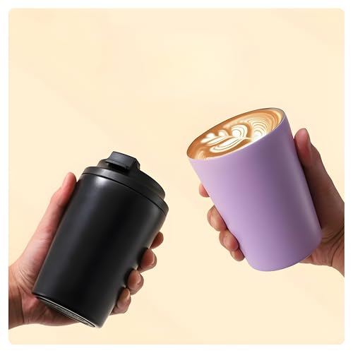 Image of Motka 350ml Coffeemate Vacuum Insulated Cup| Stainless Steel Travel Coffee Mug with Leak Proof Lid| Fat Bottomed Tumbler| Double Wall Portable Thermal Flask| Sipper for Hot and Cold Drinks (Aqua)