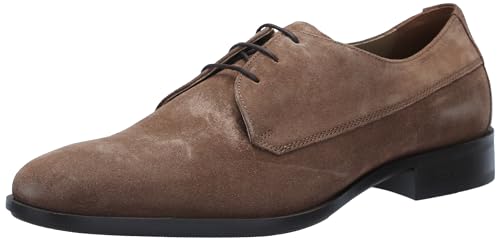 Image of BOSS Men's Colby Smooth Suede Lace Up Derby Dress Shoes